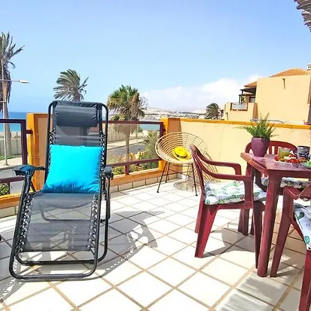 Flat Blue Ocean, Beachfront, Sea View, 1 Bedroom, Livingroom, Fast Internet Appartamento Costa Calma