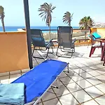 Flat Blue Ocean, Beachfront, Sea View, 1 Bedroom, Livingroom, Fast Internet Costa Calma